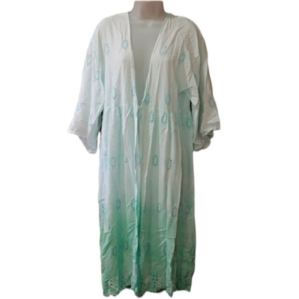 Ombre Eyelet Cover Up Mermaid Fairy Cottagecore L XL